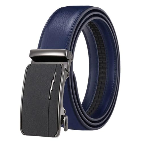 Ceinture boucle automatique homme en cuir noir réglable
