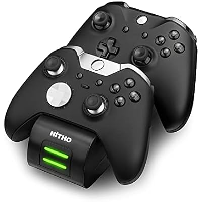 NITHO Charging Station for two controllers and Two 1000mAh Battery Packs for Xbox One