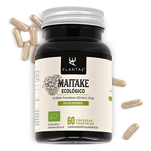 Maitake Ecológico * Plantae * 60 cápsulas vegetales * Fortalece el sistema inmunológico + Salud cardiovascular + Superalimento *