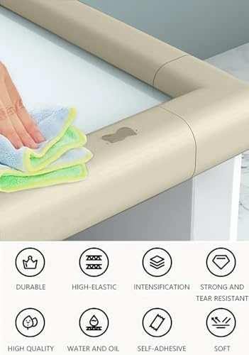 Image of SYGA Baby Safety Strip Furniture Edge Guard Cushion Corner Cover 2 Meter 6.5 feet Tape Infant Bump Protector (White)