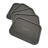 5er Set Deckel für Multifunktionskörbe aus hochwertigem Kunststoff (PP) in Rattan-Optik in Farbe Anthrazit