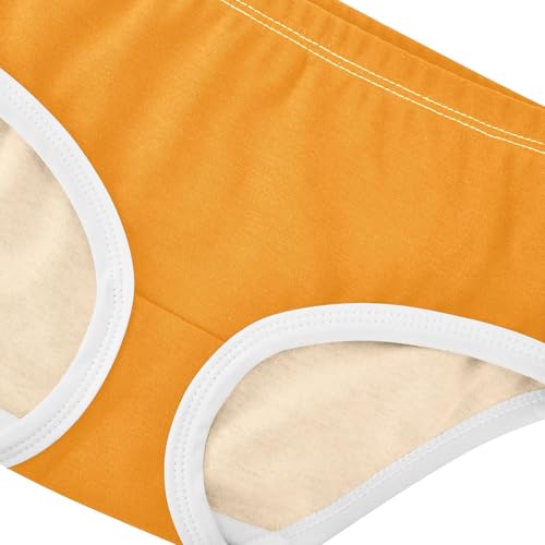 Joisal Stylish Girls Underwear Toddlers 2t Cotton Girl Panties Cute Yellow Orange Briefs Girls Undies4