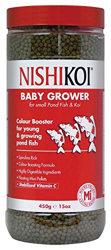 Nishikoi Baby Grower Colour Booster Food for Koi/Pond Fish - Micro Pellets - 450g