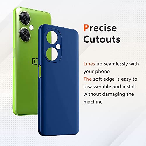 Image of LIRAMARK Liquid Silicone Soft Back Cover Case for OnePlus Nord CE 3 Lite 5G / 1+Nord CE 3 Lite 5G (Midnight Blue)