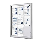 Schaukasten 9x A4 Alu Infokasten Plakatschaukasten wetterfest aussen 9xA4