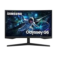 Samsung Monitor Gaming Odyssey G5 (S27CG554), Curvo (1000R), 27', 2560x1440 (WQHD 2K), HDR10, VA...