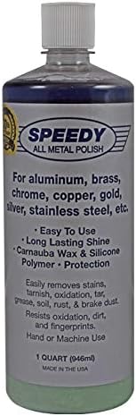 Speedy Metal Polish, The Original Industrial Metal Polishing Compound - 32 oz. Bottle (Liquid) C