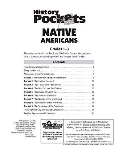 History Pockets: Native Americans, Grades 1-3 #TOP2