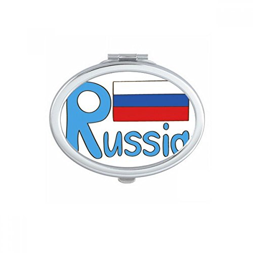 Miroir de maquillage portable Russie ovale compact et mignon - 2