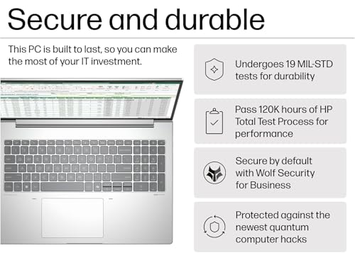 Image of HP ProBook 460 G11 Business Laptop (16 inch FHD+, Intel Ultra 7 155U, 16GB DDR5 RAM, 512GB SSD) Wolf Security, Backlit Numeric KB, 1080P IR Webcam, Fingerprint Reader, Win 11 Pro, AI PC (Renewed)