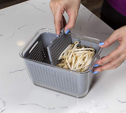 Kitchen Spaces - 1465A6-Amz Kitchen Spaces Colander Bin, Medium, Gray #TOP6