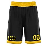 Custom Men Youth Basketball Shorts Performance Athletic with Pockets Stitched Number Workout Fitness