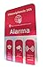 Pegatinas de alarma, 8 unidades (varios tamaños)
