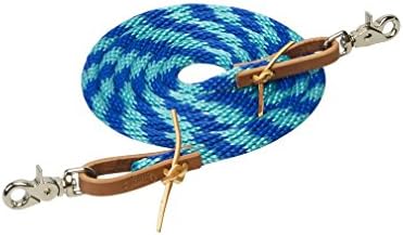 Weaver Leather Poly Roper Rein, Dazzling Blue/Turquoise, 3/8" x 8'