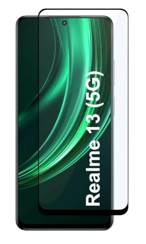 Image of 100FIT Tempered Glass For Realme 13 5G With Full Glue Edge To Edge Coverage And Easy Installation Kit