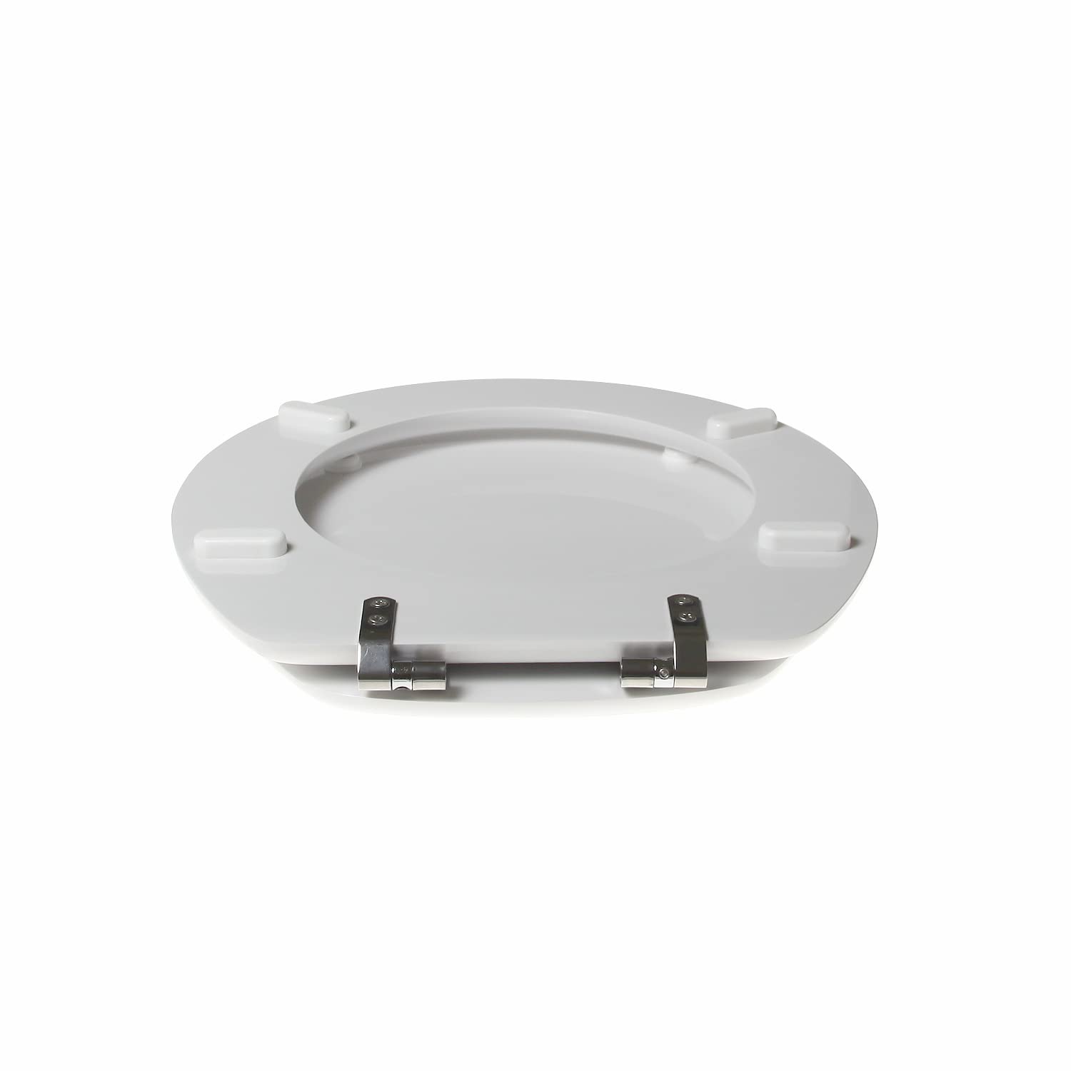 Copriwater dedicato per GLOBO BONSAI TERRA legno POLIESTERE pregiato cerniera inox