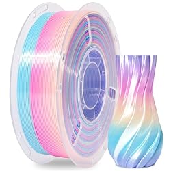 RAMBERY Rainbow Silk PLA 3D Printer Filament Shiny Fast Color Change PLA Filament Neatly Wound 3D Printing Filament, 1.75mm 1kg(2.2lb)