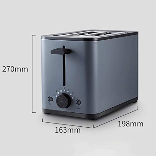 STRAW Toaster 2-Scheiben, Edelstahl Toaster 2-Scheiben breite Schlitze Toaster 7 Shade Einstellungen mit Abnehmbarer… – Bild 3