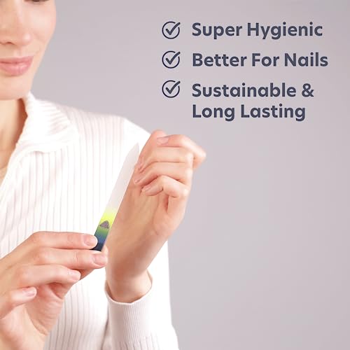 Glass Nail File For Natural Nails And Acrylic Nails - Premium Crystal Nail File By Bona Fide Beauty - Perfect Happy Mother's Day Gift - Handmade In The Eu - Glass Nail Filer #TOP2