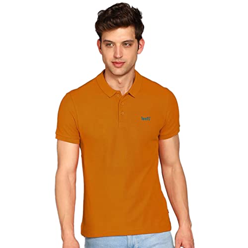 Image of Levi's Men Cotton Regular Fit Printed Polo T-Shirt