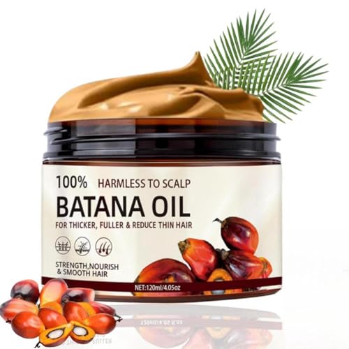 Batana Oil for Hair Growth, 100% Pure Natural Batana Hair Oil from Honduras for Men & Women, Repairs Damaged Hair, Leaves Hair S