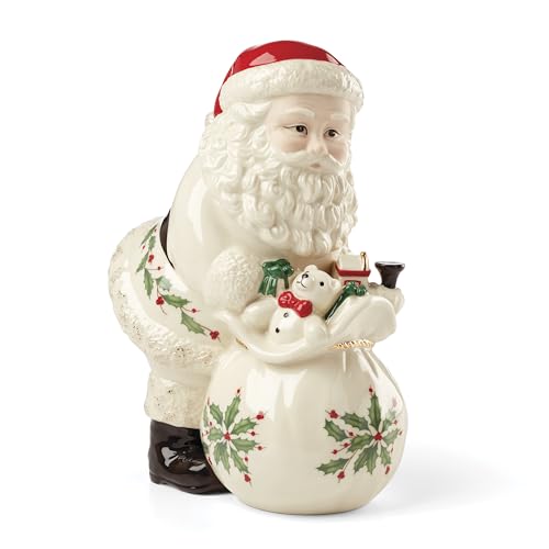 Lenox Holiday Serveware Collection, Porcelain Tableware & Entertaining Pieces, Treat Jar