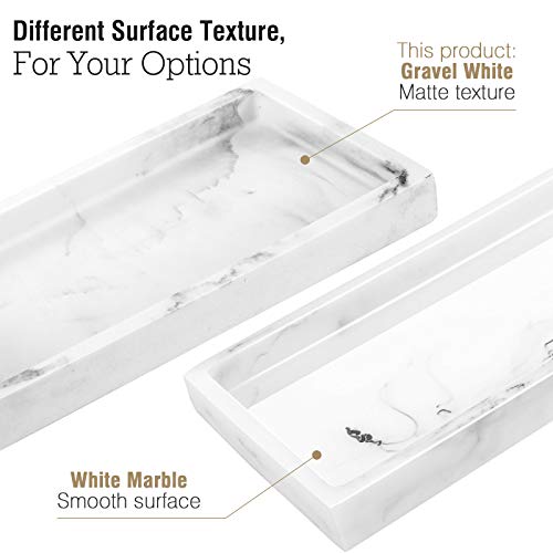 Luxspire Mini Vanity Tray, Resin Jewelry Dish Organizer Ring Holder Display Bathroom Sink Dresser Home Decor Bowl for… - Image 6