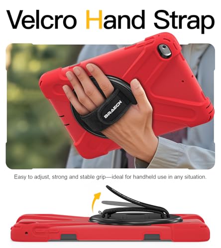 Funda iPad Mini 4 shockproof con soporte de 360 grados y correa de mano 7