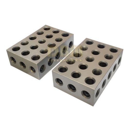 One Pair 1 2 3 Precision Blocks 23 Holes Set of 2 PCS
