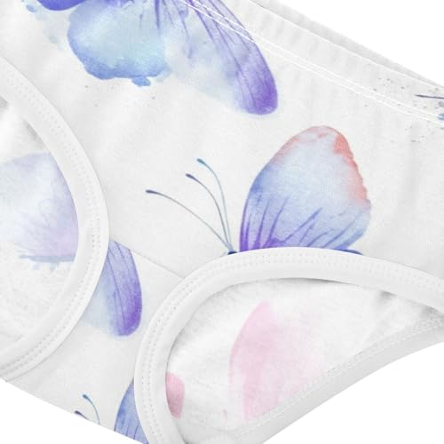 Pastel Pink Purple Butterflies Toddler Girls Underwear 2t Cotton Panties Little Girl Personalized Kids Undies Briefs4