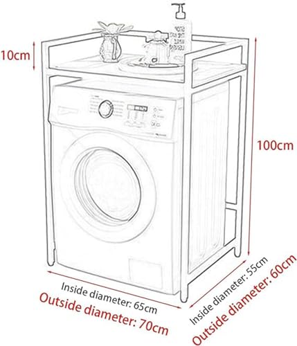Étagère de rangement autonome pour machine à laver solide et durable
