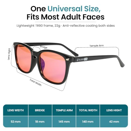 Image of Sleep ZM Blue Light Blocking & Light Sensitivity Glasses - 14 Lens Types for Comfort, Relaxation, Sleep & Relief