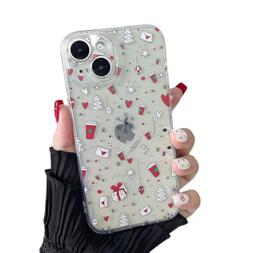 Coque de Noël iPhone 14 protection translucide PC rigide premium durable