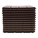 MhdunueSK Interlocking Deck Tiles, Flooring Tiles for Balcony, Balcony, Patio, Porch, Indoor, Outdoor, 12 * 12in, Pack of 12 (Brown)
