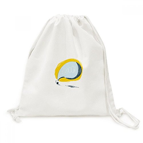 Sac cordon univers cat alien monster en toile voyage nuit