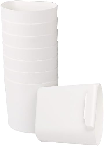 8 portavasos colgantes, accesorios organizadores de carrito rodante, soporte colgante para lápices de maquillaje, cubos de almacenamiento de cocina