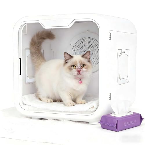 SIEEOUR Asciugatori Verticali Per Animali, Box Asciugatore Automatico Per Animali, Box Asciugatore Sicuro A Basso Rumore Con Controllo Temperatura Intelligente,Per Negozi Di A-nimali