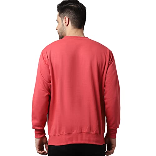 Image of Mack Jonney Fleece Round Neck Solid Sweatshirt for Men (Pack of 2)-SW RRN PNK Sky 02-P