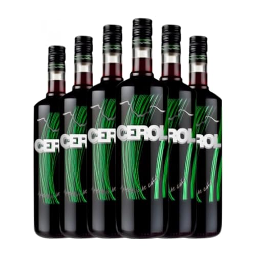 Licores Sinc Cerol Licor de Café Botella Misil 1 L (Caja de 6 Botella Misil de 1 L)
