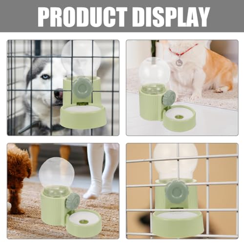 Dispensador de agua colgante de 1000ml en plástico verde transparente 5