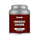 Hibiskus Zucker – Fruchtig-blumige Süße für Tee, Desserts & Cocktails | Handgemacht mit...