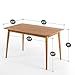 ZINUS Jen 47 Inch Dining Table, Solid Wood Kitchen Desk, Easy Assembly, Natural Brown