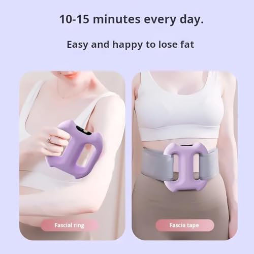 Image of Belly Fat Massager Belt | Belly Fat Burner & Body Shaper for Men & Women | Wearable Vibration Massage Ring with Adjustable Belt | Digital Display, USB Rechargeable & Storage Pouch (Updated Version)