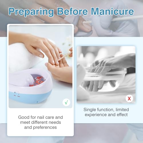 Bol de manucure électrique anti cuticules sèches avec massage spa des mains - 3