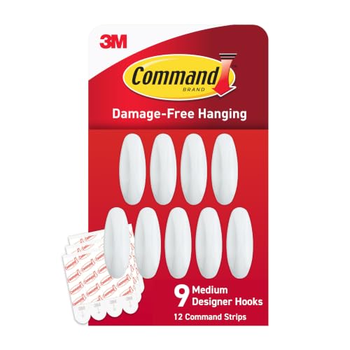 Image of Command Medium Designer Hooks, 9 Hooks, 12 Strips