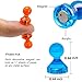 64Pack Push Pin Magnets, Refrigerator Magnets, 8 Assorted Colors Magnetic Push Pins Tacks for Home, School, Classroom and Office, Use for Fridge Calendar Map Whiteboard Magnets