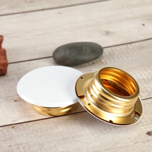 Dranvosk Fire Sprinkler Covers Sprinkler Head Protector Plate Decorative Escutcheon Cap,2PCS(Copper)