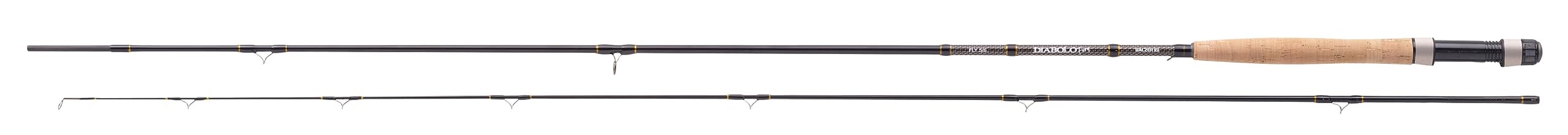 Balzer Angelrute Diabolo Fury - Fly 5/6 - Profi Allround Fliegenrute aus M-7 Kohlefaser, 2,55m AFTMA 5/6