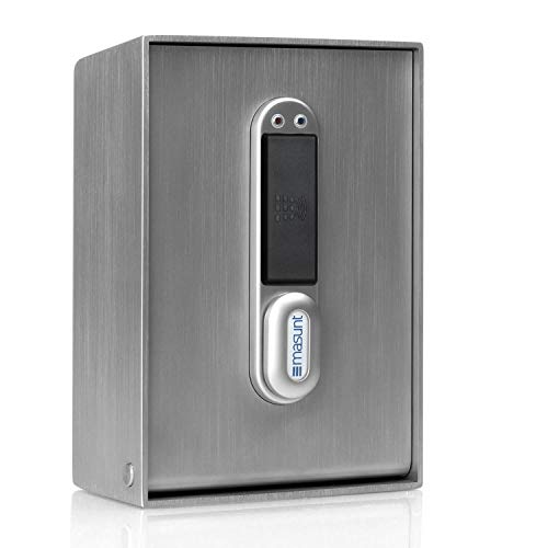masunt Key Safe 2141 RFID | Caja Fuerte con Llave electrónica | Registro de hasta 50 Medios de Acceso | a Prueba de manipulaciones | Extra Resistente a la corrosión para climas marítimos Cover