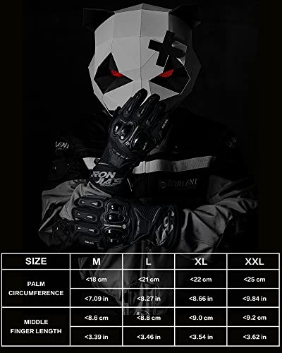 Iron Jia's Motorcycle Gloves, Winter Riding Gloves With Touchscreen, 3M Thinsulate Thermal Waterproof Windproof Gloves For Road Racing, Cycling, Ebike And Climbing #TOP5